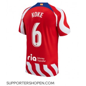 Atletico Madrid Koke #6 Hemma Matchtröja 2022-23 Kortärmad